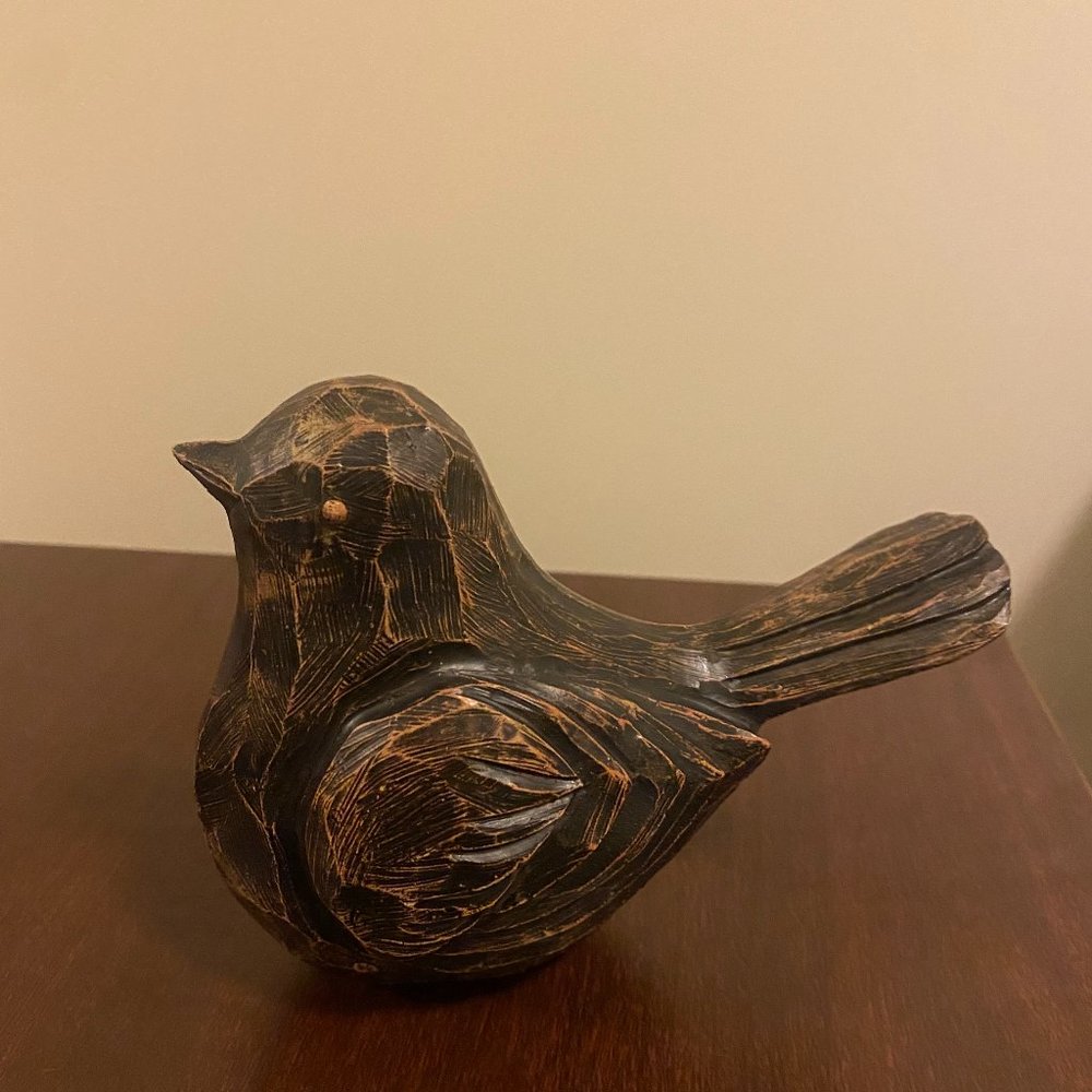 Wooden Bird Sculpture.